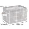 Cotton Linen Waterproof Storage Basket - Desktop Organizer for Cosmetics/Toys/Underwear/Socks