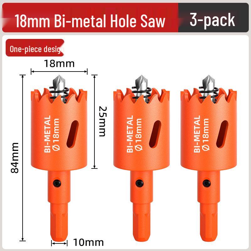 Биметаллическая коронка для деревообработки: Сверло для дерева, гипсокартона, металла, пластика и ПВХ - 75 мм расширитель отверстий для точечных светильников.