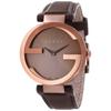 YA133309 Interlocking G Brown Dial Brown PVD Women's Watch