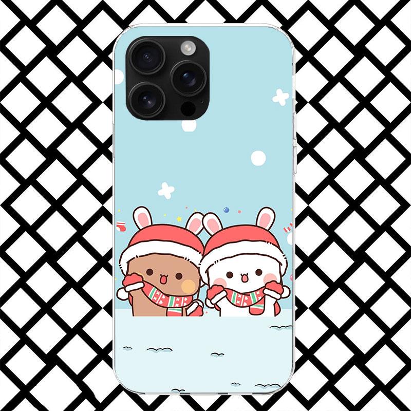Мультяшный милый чехол Bubu Dudu для iPhone 17 Air 16 16E 15 14 Plus 13 Mini 12 11 Pro Max 7 8 + SE 2020 Мягкий чехол Fundas 17 A