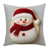 New 45×45cm Christmas Throw Pillow Cover Santa Claus Soft Pillowcase Removable 2D Printed Pillow Cover Home Decoration