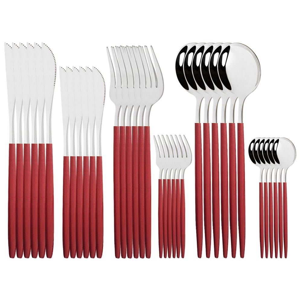 36 шт., набор столовой посуды из нержавеющей стали мятного золота, десертный нож, вилка для торта, кофейная ложка, набор столовых приборов, кухонная посуда, набор столового серебра