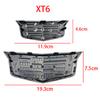 2Pcs 19.3x7.5cm 11.9x4.6cm Car Front Rear Emblem Logo Stickersfor Cadillac XT6 Center Trunk Badge Auto Accessories