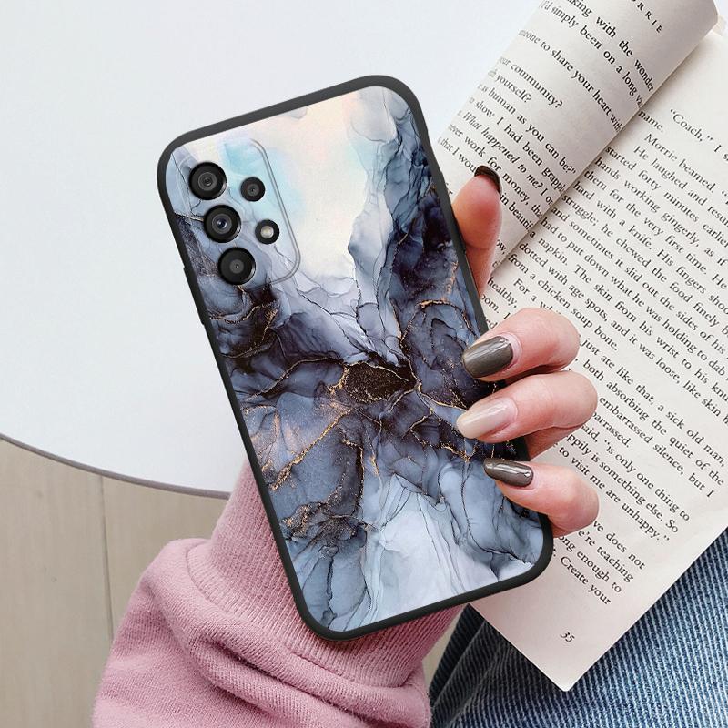 Чехол для Samsung Galaxy A53 5G A 53 Задняя крышка Защитный силиконовый Funda Модный Мраморный Каменный Текстурный Coque для Samsung A53 Capa