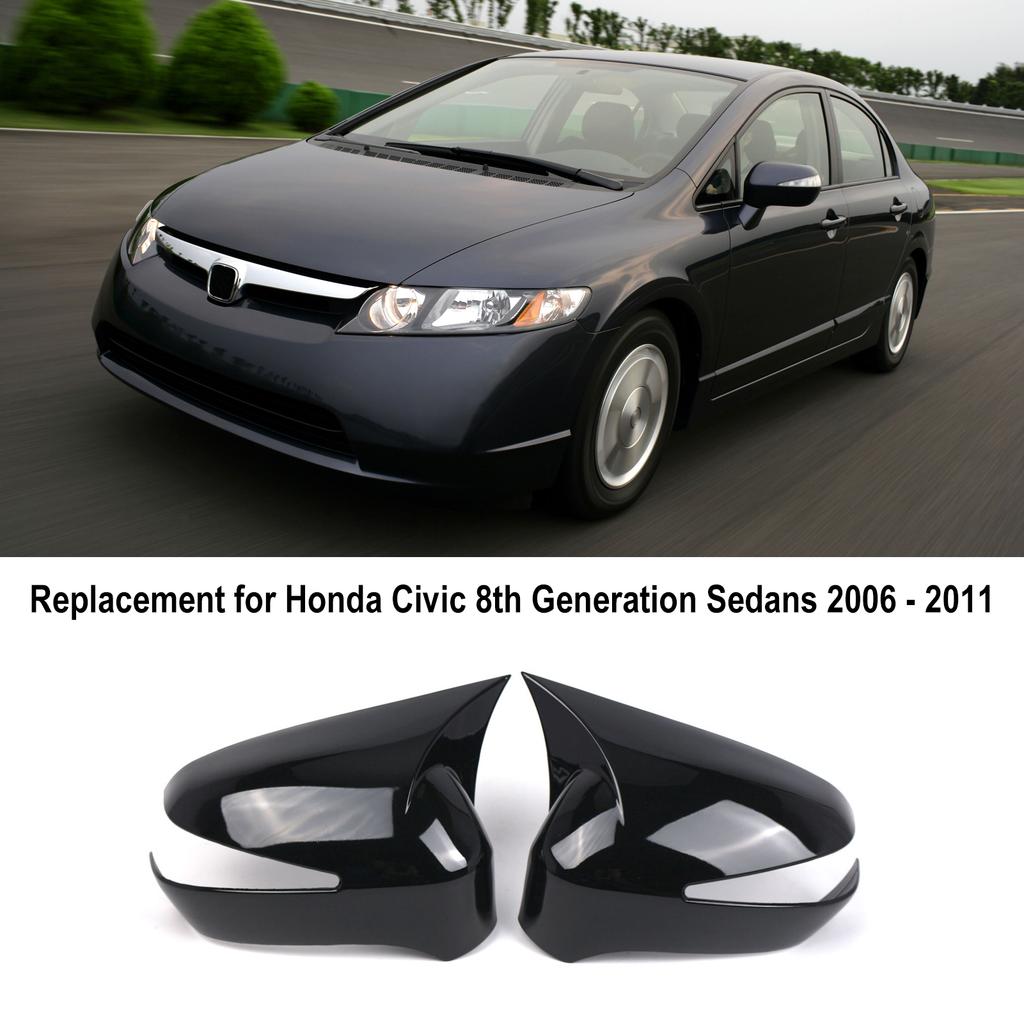 Накладки на зеркала заднего вида, внешние аксессуары, замена для седанов Honda Civic 8-го поколения с 2006 по 2011 год,