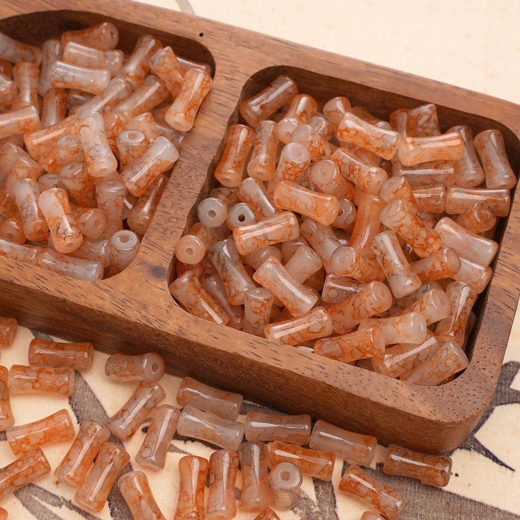 Стеклянные ореолы для окрашивания Бамбуковые бусины Бусины в старинном стиле Бусины ручной работы Аксессуары для бисера Глазурь Имитация нефрита Бусины Материалы