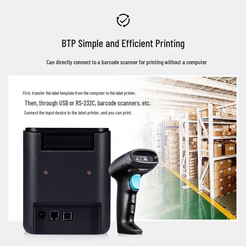 Brother P-touch Professional Label Printer CN plug (adapter included)