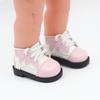 1 Pair 20cm Color Matching Doll Shoes Soft Highly Simulated Mini Shoes Fine Workmanship Doll Shoes