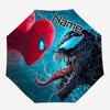 1PC Venom SpiderMan - Custom Name Automatic Folding Umbrella - Compact 8-Rib Design, Durable Plastic & Iron, Daily Use S0106014