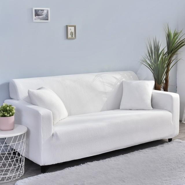 Водонепроницаемый чехол для дивана, эластичные однотонные чехлы для дивана для гостиной, L-образный угловой чехол для дивана, чехлы для кресел