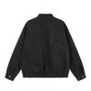 Unisex Oversized PU Jacket Black Stand Collar Zipper Casual Outerwear Fall 2026