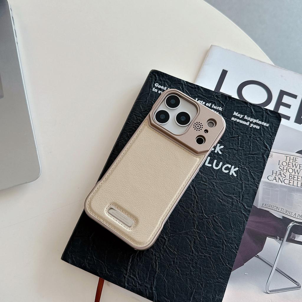 Frameless aromatherapy mobile phone case is suitable for iPhone17promax leather Apple 16 anti-drop magnetic suction 15 protective case.