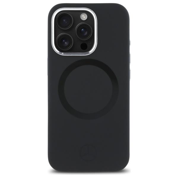 Mercedes Mehmp16X23Suttk Iphone 16 Pro   Max 6.9 Черный/Black Жесткий чехол Силиконовый Тональный логотип Magsafe
