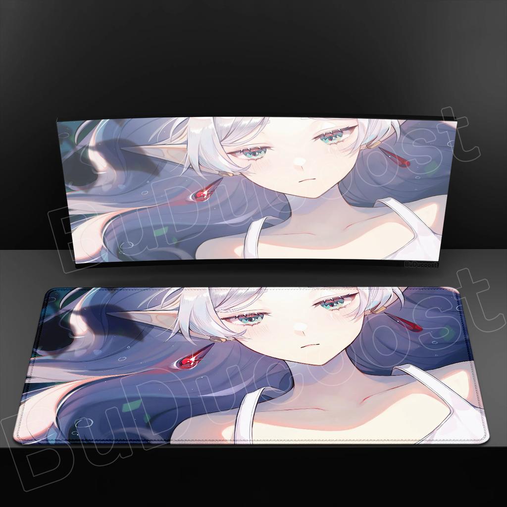 Изысканные обои Аниме Sousou No Frieren Коврик для мыши XXL HD Печать Коврик для мыши Горячий Большой Игровой Нескользящий Резиновый Коврик для мыши Настольный коврик