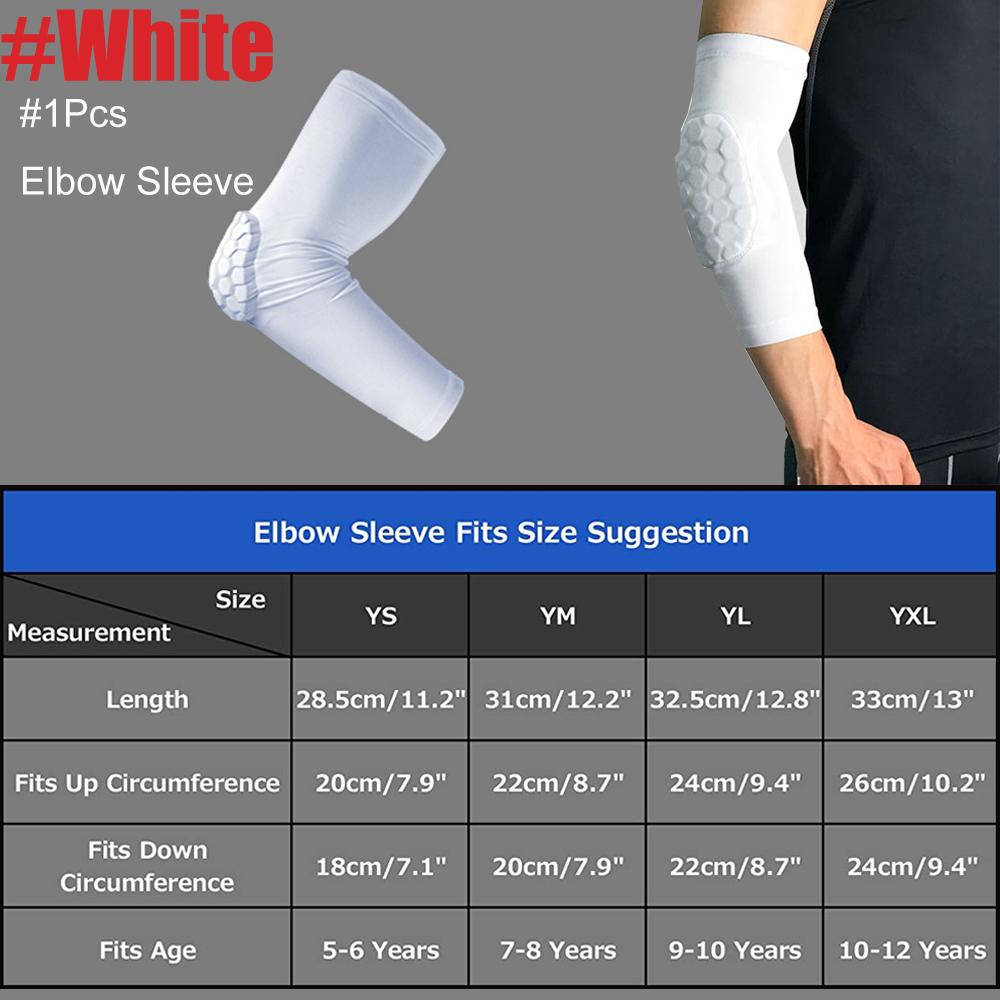 1 шт. спортивные налокотники для детей, компрессионные наколенники с сотовым заполнителем для баскетбола, футбола, волейбола, велоспорта