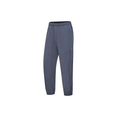 Штаны женские Li Ning Running Series однотонные светоотражающие быстросохнущие Cool Sports, цвет: холодный, песочно-черный AYKT428-2