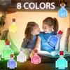 Пиксельная лампа-бутылка, RGB светодиодный ночник, Игровой декор, Перезаряжаемый настольный орнамент, Подарок для геймера, Новинка