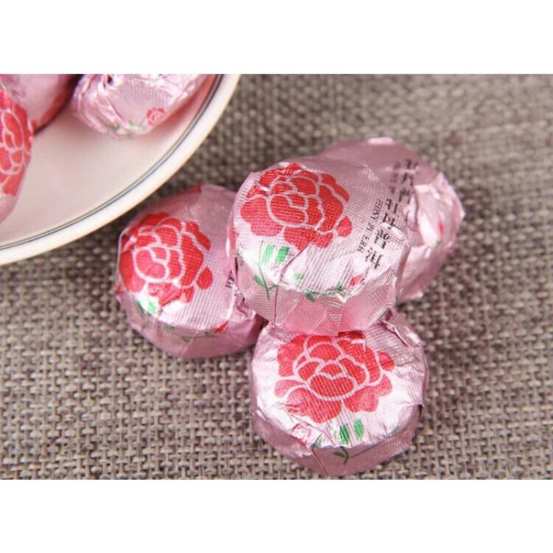 Цветочный чай Юньнань 500 г со вкусом пиона Шу Пуэр Мини Туо Ча Ферментированный чай Пу Эр