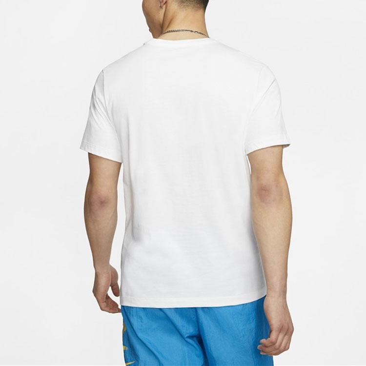 Jordan Футболка с круглым вырезом и принтом логотипа, мужская, белая CJ6307-100