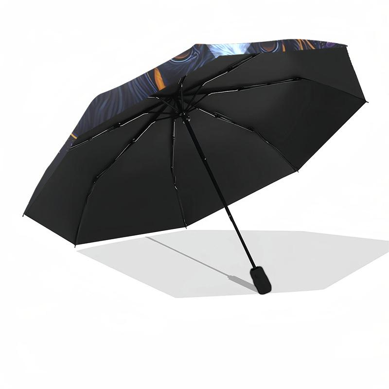 1pc Dachshund Flowers Night Artwork Umbrella with Plastic Handle,Suitable for All Seasons Home Travel Outdoor UmbrellaDD331