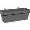 Balcony Kit CAPRI RE Planter 50cm Anthracite - 50.2 X 28.5 X H20 Cm - 1.45L