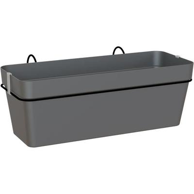 Набор для балкона Кашпо - CAPRI RE - 50см - Антрацит - 50,2 x 28,5 x в20 см - 1,45л
