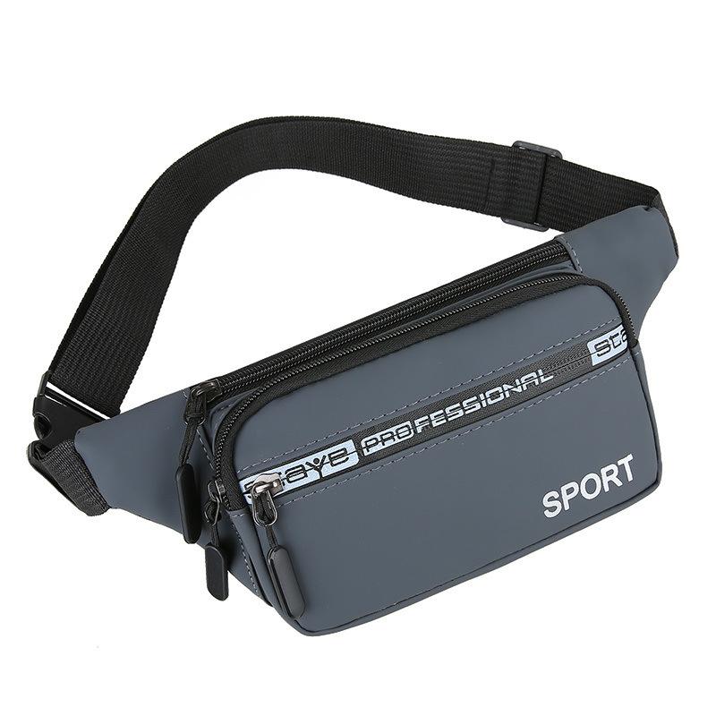 New Waist Bag for Men's Leisure Sports Outdoor Running Mobile Phone Bag Fashionable Waterproof Labor Waist Bag