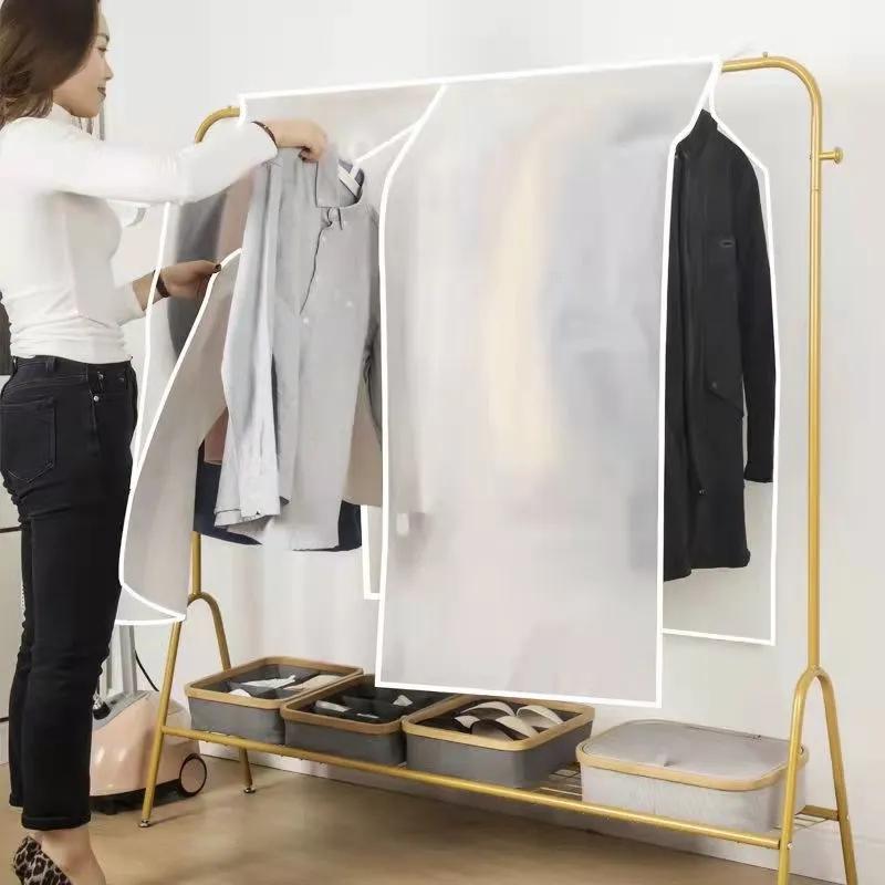 Несколько размеров, полупрозрачный чехол для одежды из спальни, чехол для одежды из ткани PEVA, чехол для бытовой вешалки для одежды, чехол для одежды из ткани