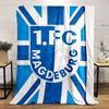 1.FC Magdeburg Colorful Logo for all seasons blanket lunch break throw gift