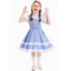 Wizard of Oz Dorothy Cosplay Costume, Kids Opera Stage Role Play Performance Outfit