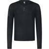 Cycling Series Round Neck Solid Color Breathable Casual Slim Fit Long Sleeve T-Shirt Men Tops Black A11M448204F-BK