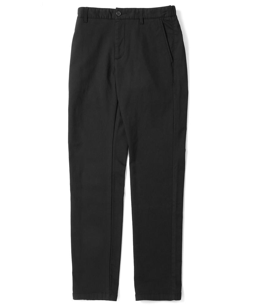 KULTE Men'S Fleece-Lined Elastic Waist Chino Pants Black