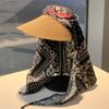 Fashion French Retro Headscarf Hat Sweet Loli Quick Drying Sun Hat Lace-Up Foldable Peaked Cap For Women Spring And Summer
