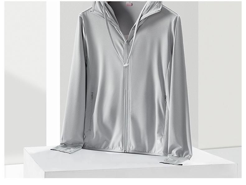 Унисекс летняя куртка из ледяного шелка с защитой от УФ-лучей и съемным козырьком - быстросохнущая, дышащая для рыбалки