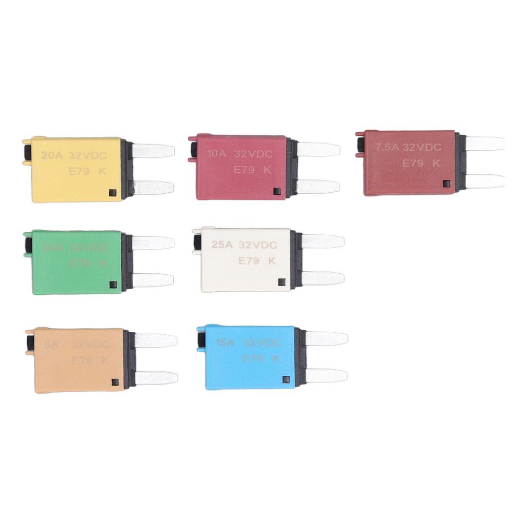 7PCS предохранитель вставного типа автоматический выключатель с ручным сбросом ATC ATO лезвие предохранитель протектор 32VDC 5A 7.5A 10A