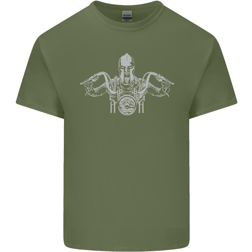 Spartan Biker Motorbike Motorcycle Unisexs Light Cotton TShirt