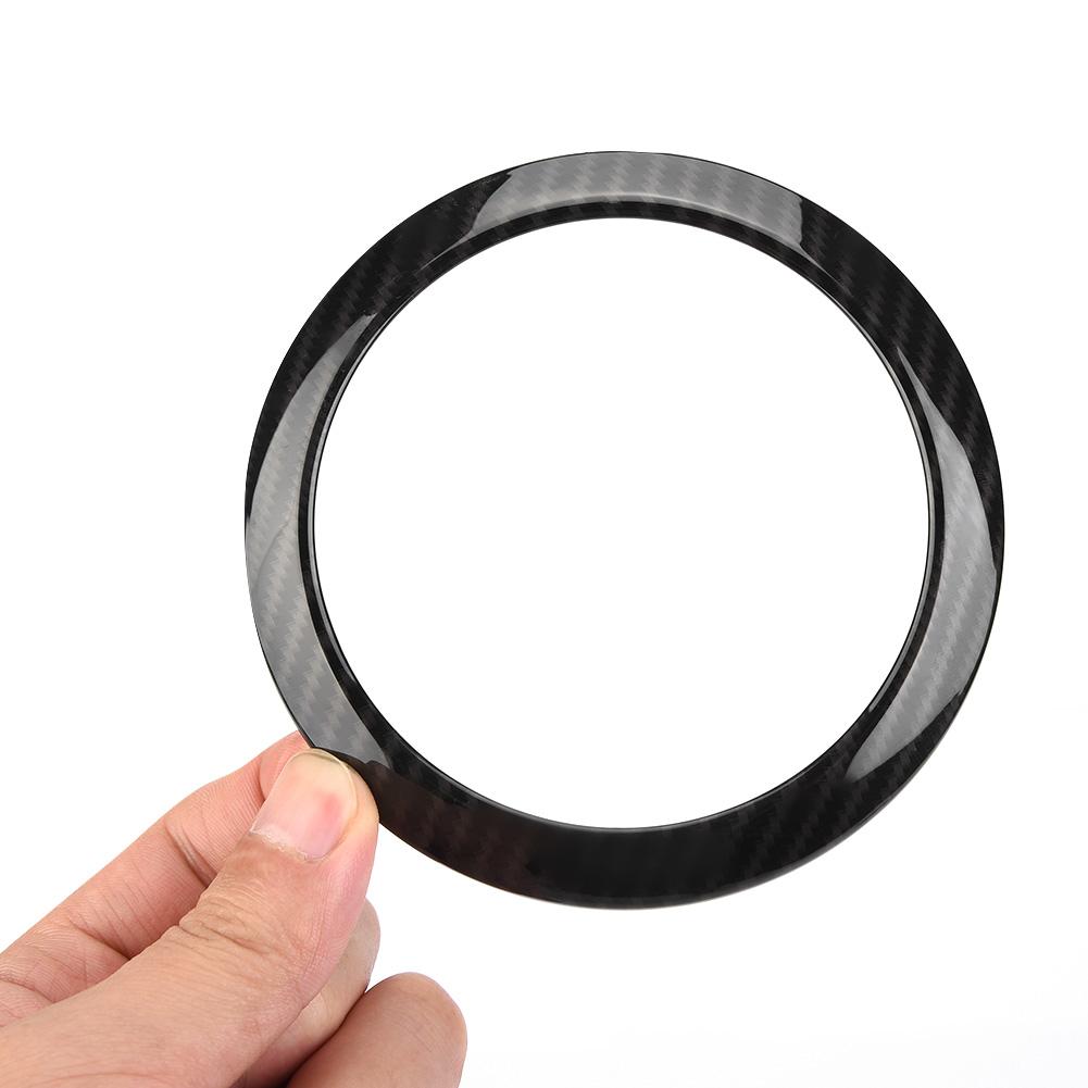 2Pcs Carbon Fiber Side Air Conditioning Vent Ring Cover for Mercedes Benz E class W213 16 18