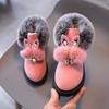 Зимняя детская обувь Хлопковые сноубутсы для девочек Теплая обувь Детские хлопковые сапоги