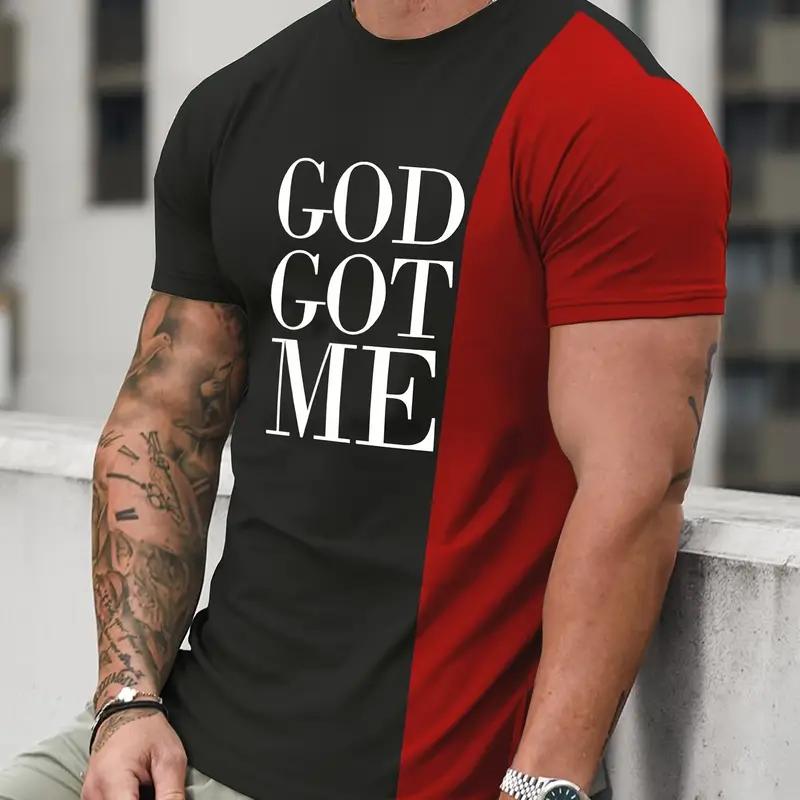 Мужская футболка с буквенным принтом и 3D-принтом Футболки повседневные с круглым вырезом и коротким рукавом Футболки свободного покроя Мужская одежда Топы Уличная одежда