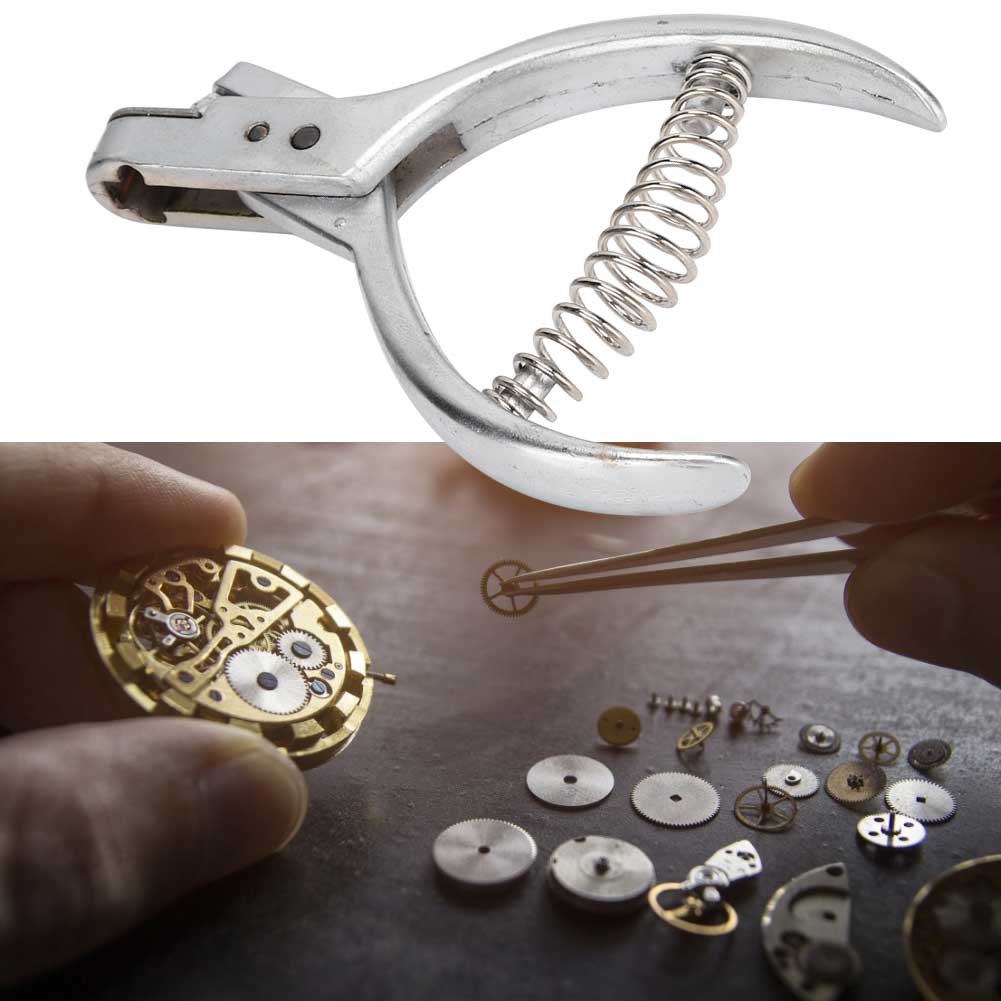 Плоскогубцы для резки ремешков для часов Инструмент для пробивки отверстий Аксессуары для ремонта часов