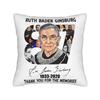 Notorious RBG Ruth Bader Ginsburg Quote Feminist  Square Pillow Case Polyester Cushions for Sofa  Funny Cushion Covers