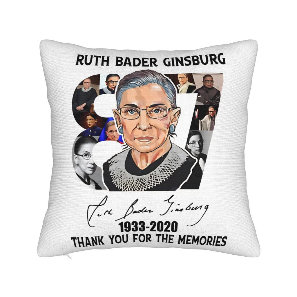 Notorious RBG Ruth Bader Ginsburg Quote Feminist Square Pillow Case Polyester Cushions for Sofa Funny Cushion Covers