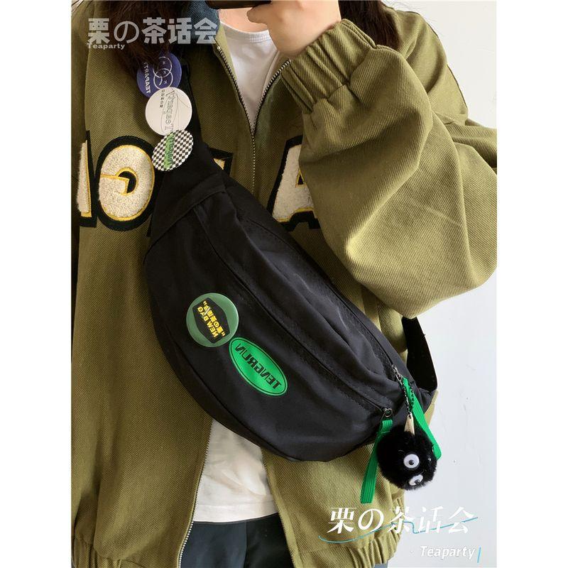 Сумка на пояс для мобильного телефона в японском стиле, в стиле инс, модная мужская нагрудная сумка, минималистичная универсальная сумка, женская повседневная спортивная сумка-мессенджер, мужская