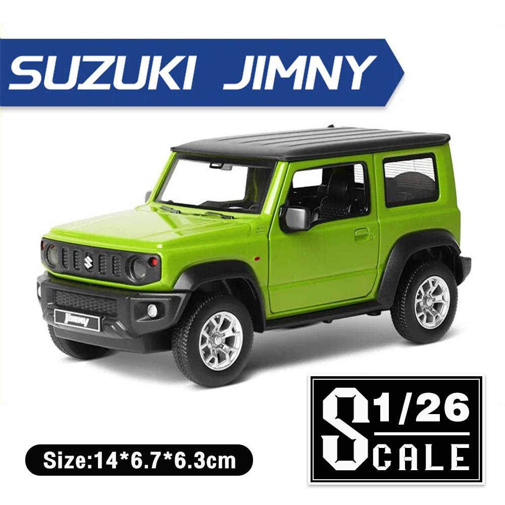 1:26-масштабная модель автомобиля из сплава Suzuki Jimny, звуковая и световая коллекция, имитация внедорожников, литые под давлением автомобили, игрушки для детей