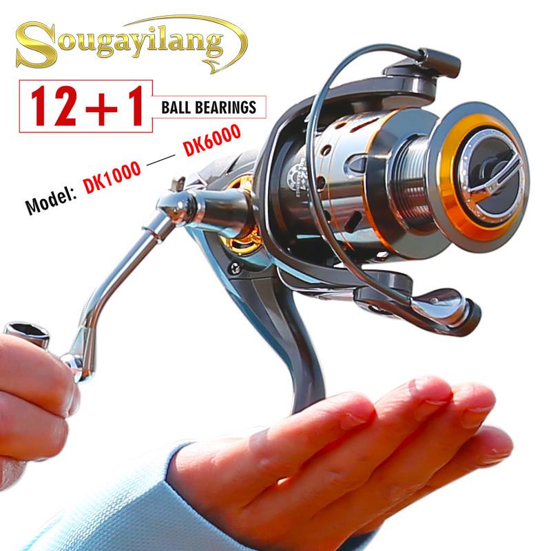 Рыболовная катушка 12 + 1BB, цельнометаллические спиннинговые рыболовные катушки, карп, окунь, уличная пресноводная рыбалка в соленой воде