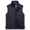 Men's Spring Summer Outdoor Leisure Gilet Quick-Drying Vest Simple Fashion Stand Collar Photography Waistcoat