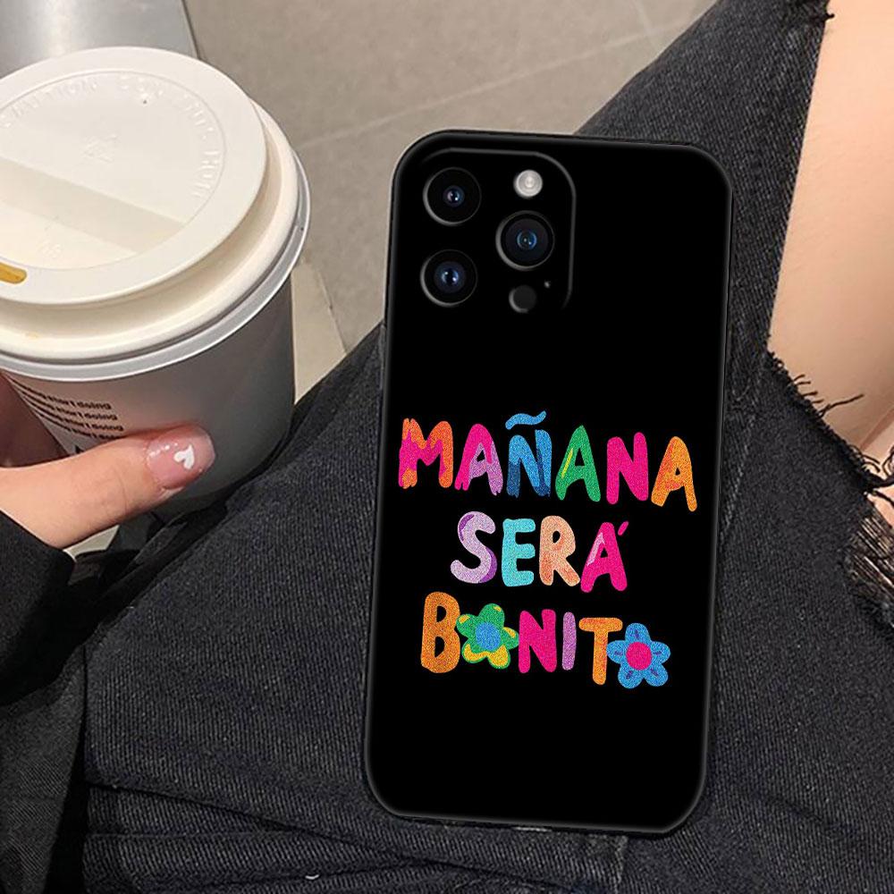 Чехол для телефона Sera B-Bonito Manana K-Karol G Cover Для iphone Apple 17 AIR 16E 16 15 14 13 12 11 Pro XR Max 8 7 Plus TPU Чехол-Оболочка