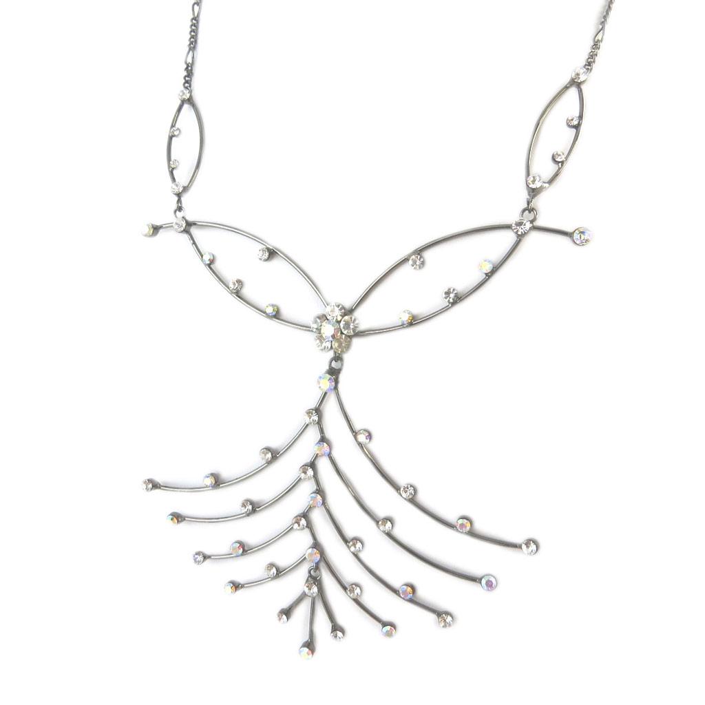 Les Trésors De Lily [D9991] — Белое дизайнерское колье «Розовое»