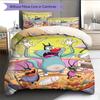 Oggy Bedding Quilt Set Quilt Cover Pillowcase Home Decoration Birthday Gift (1 * duvet cover + 2 * pillowcase, without core)