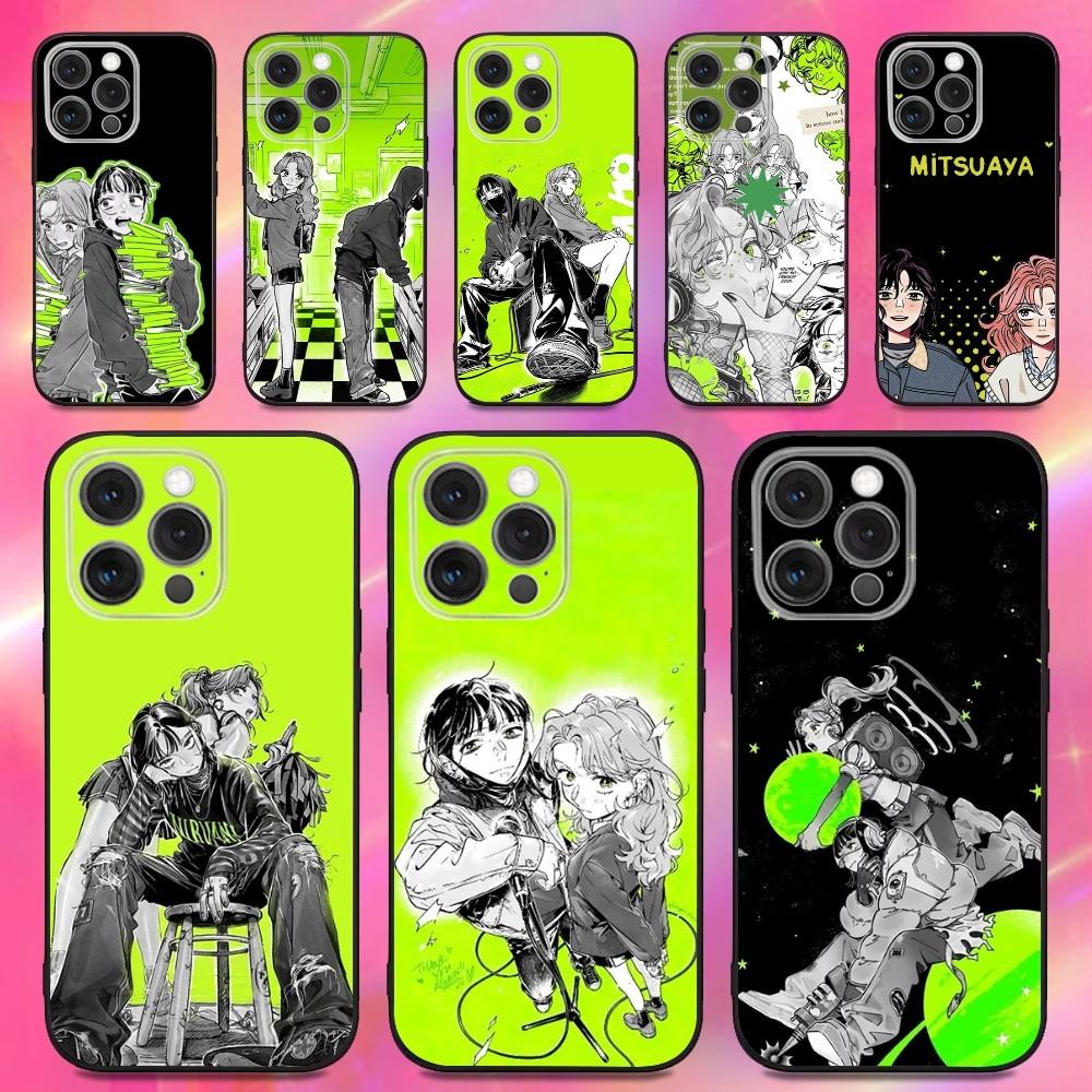 Aya Osawa Mitsuki Koga MitsuAya Phone Case For iPhone 16,15,14,13,12,11,Pro,Max,Plus,XS,XR,SE,8,7,Mini,Soft Silicone Black Case